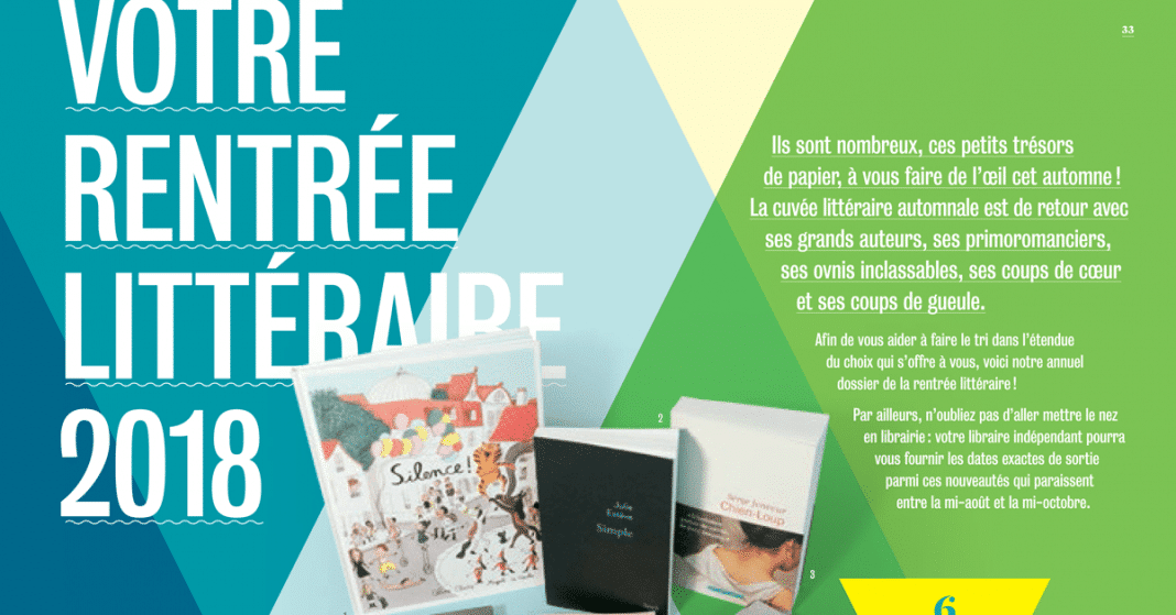 Votre rentrée littéraire 2018