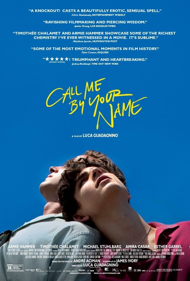 Armie Hammer and Timothée Chalamet in Call Me by Your Name (2017)